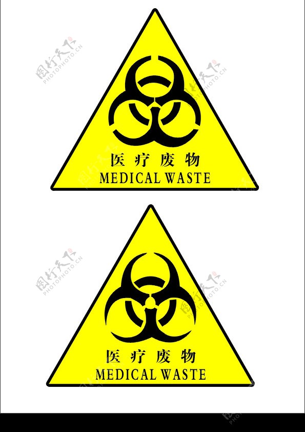 医疗废物标志图片