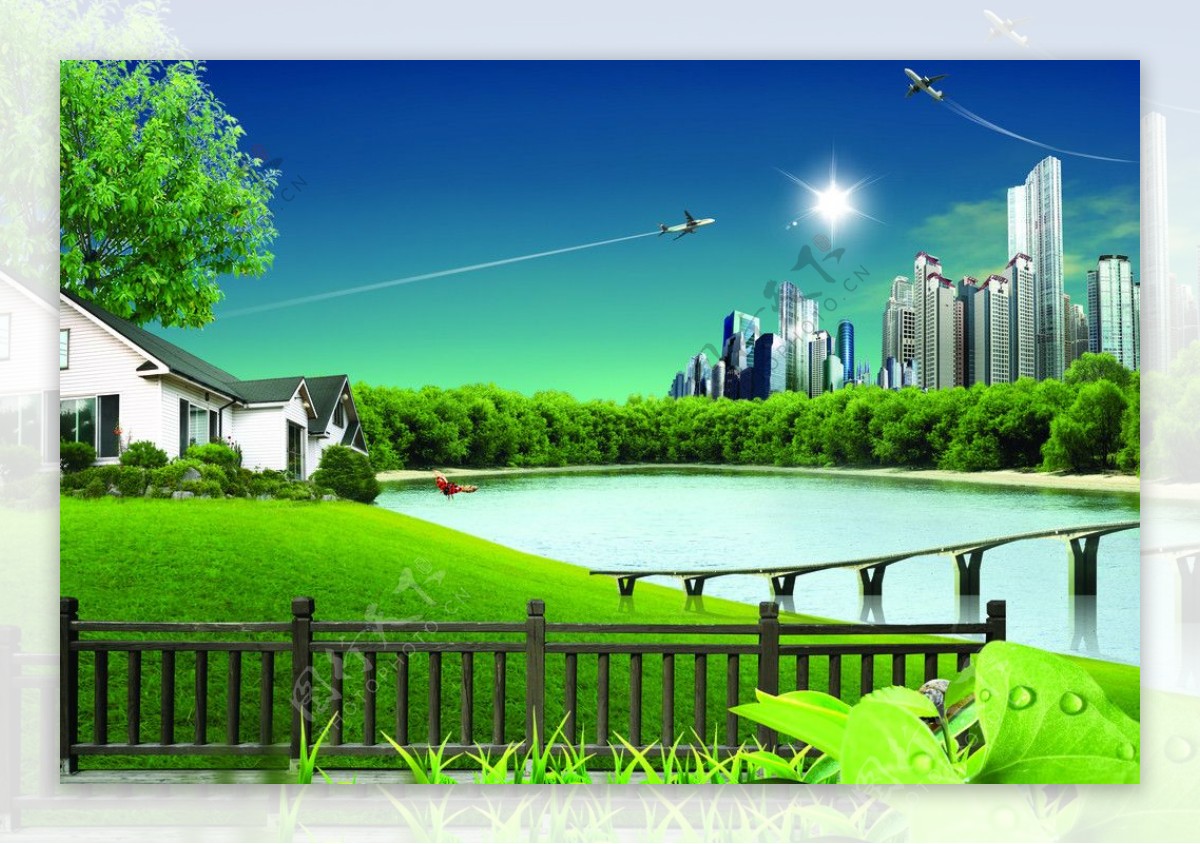 城市绿化图片