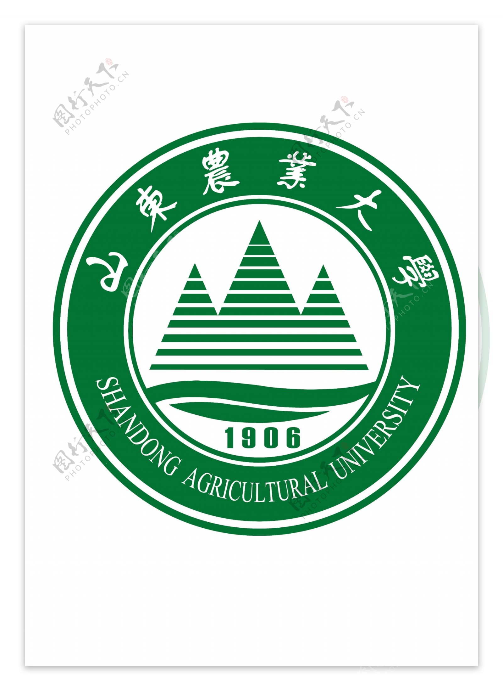 山东农业大学校徽负型图片
