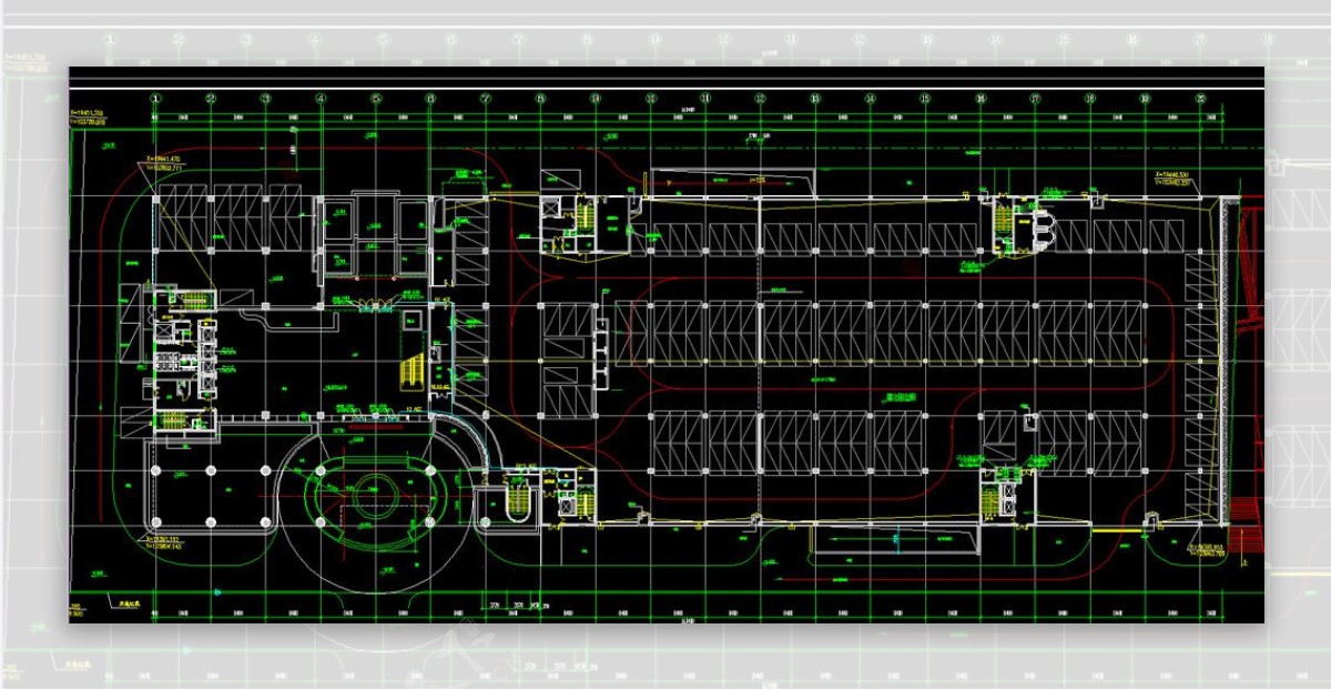 TCL工业研究院一二层空调配电平面图图片