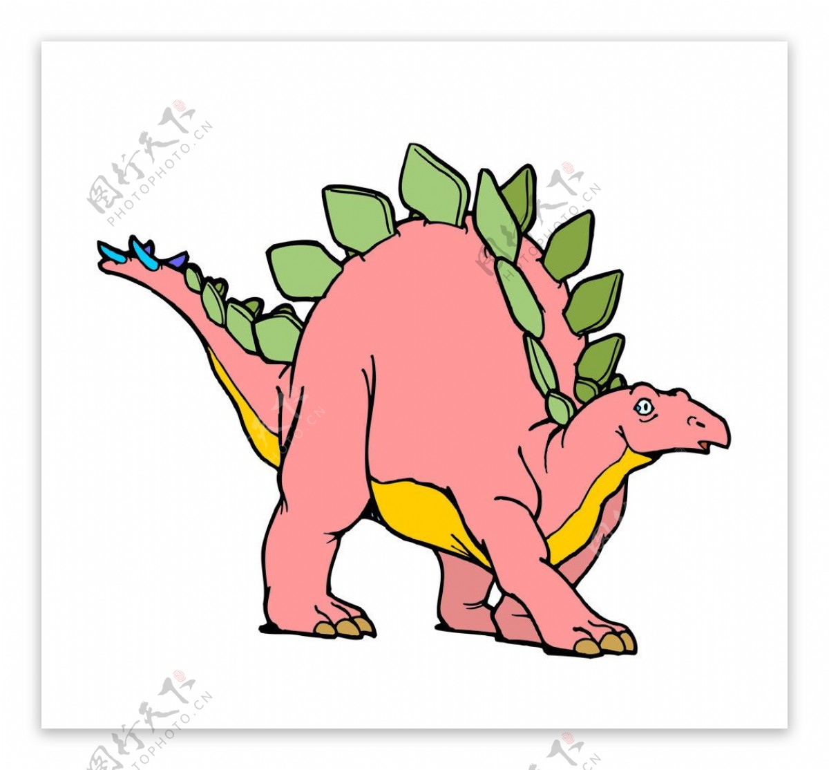 动物卡通形象恐龙矢量图片