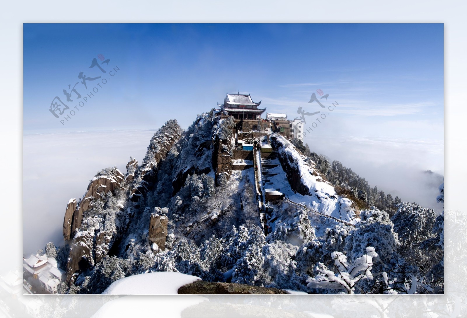 四大佛教圣地之一九华山天台图片