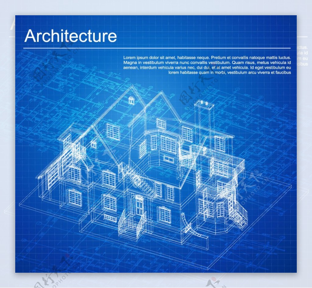 别墅建筑设计图工程图图片