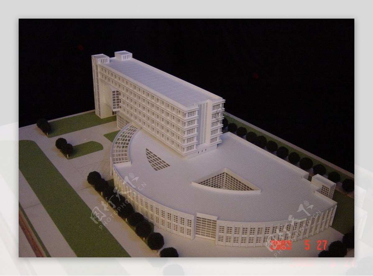 图文行政综合楼沙盘模型图片