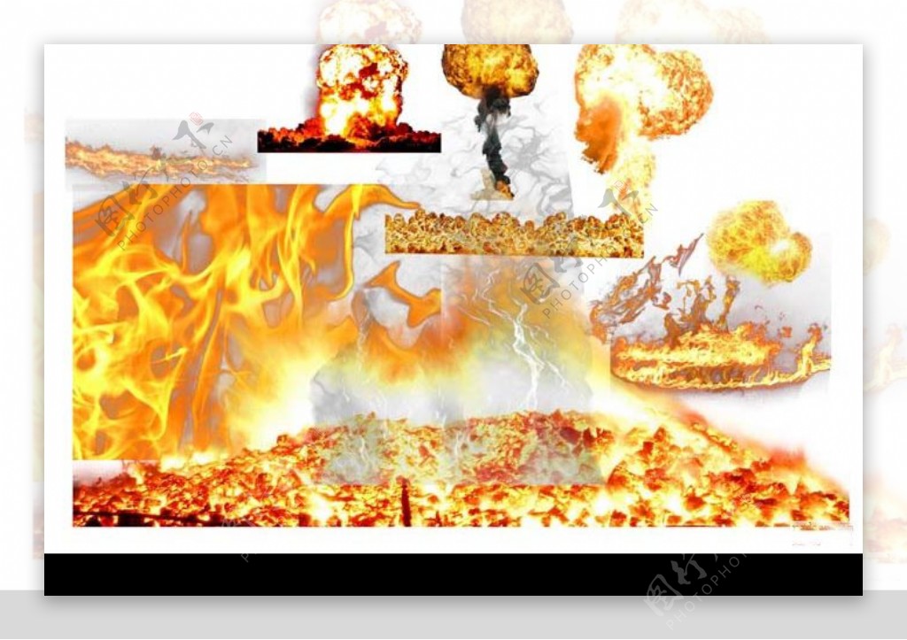 火焰和蘑菇云图片