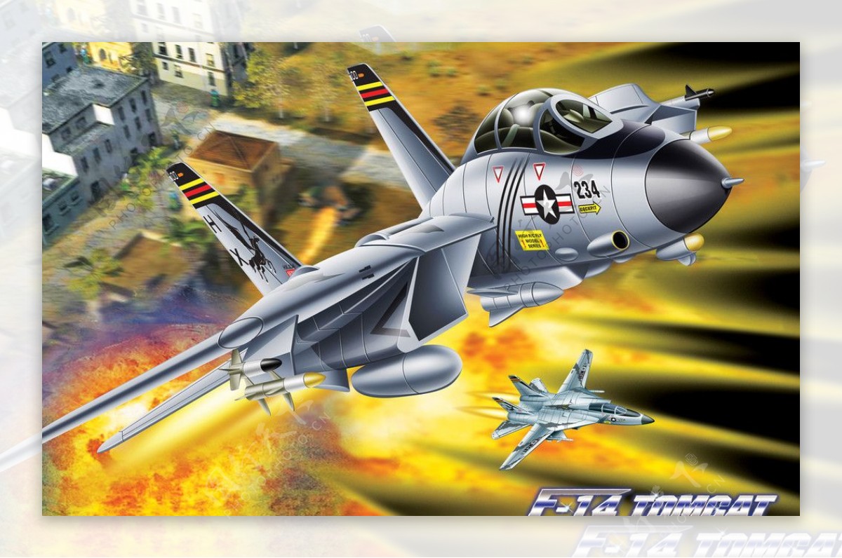 F14雄猫战斗机海报图片