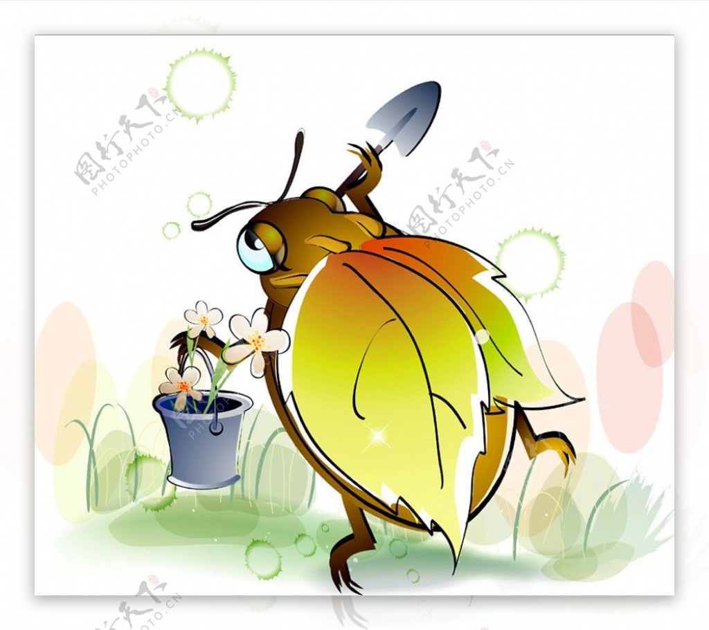 卡通甲虫图片