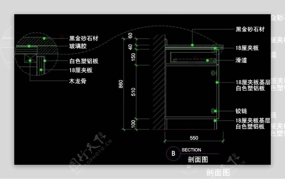 CAD别墅设计素材图片