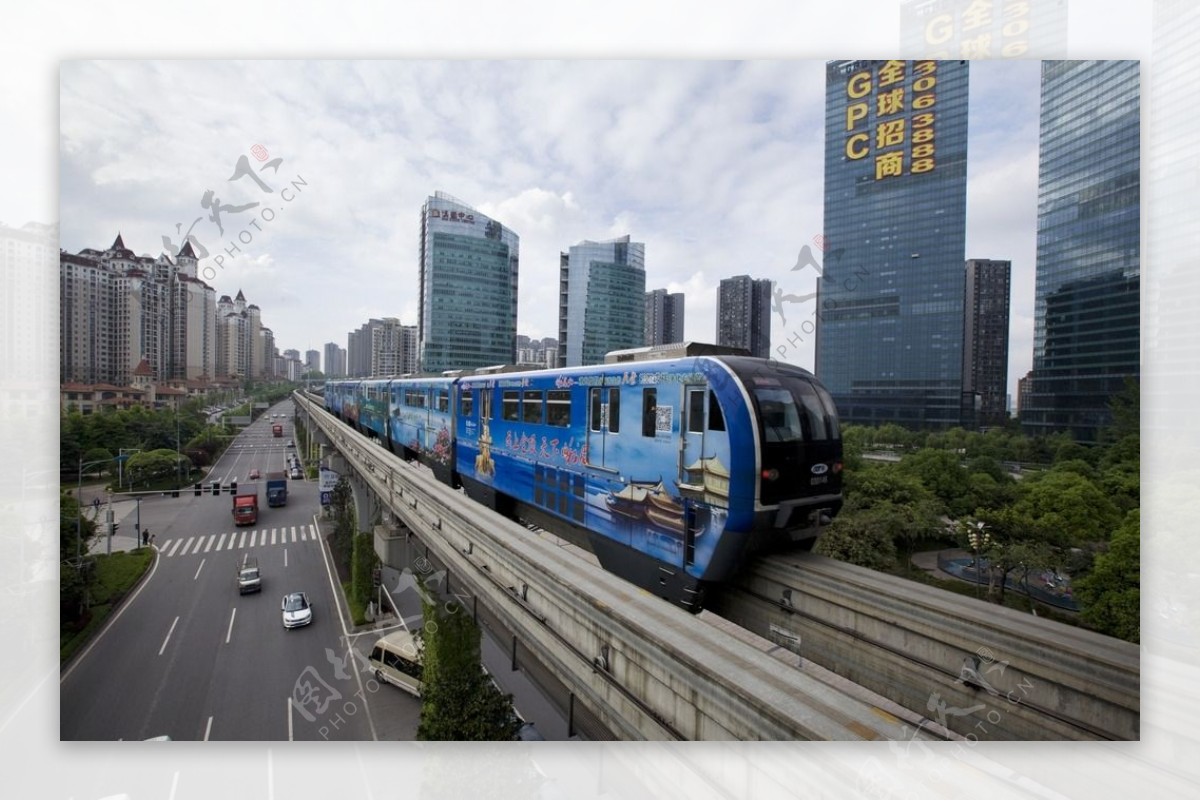 重庆轻轨列车图片