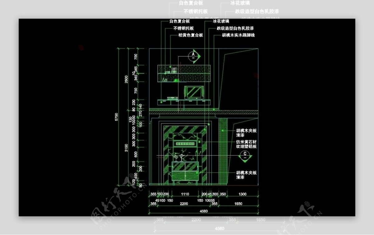 CAD别墅设计素材图片