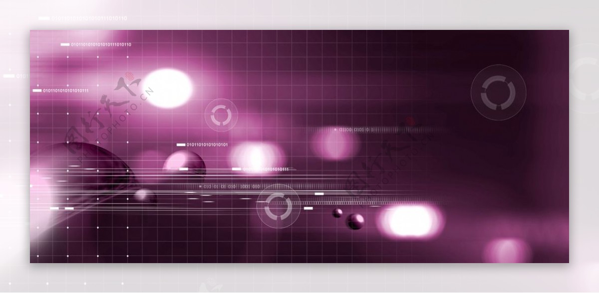 紫色梦幻科技空间背景图片