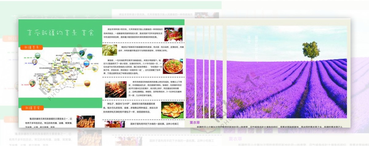 新疆旅游宣传单图片