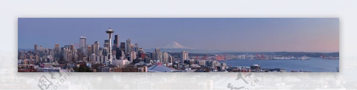 西雅图全景照片图片