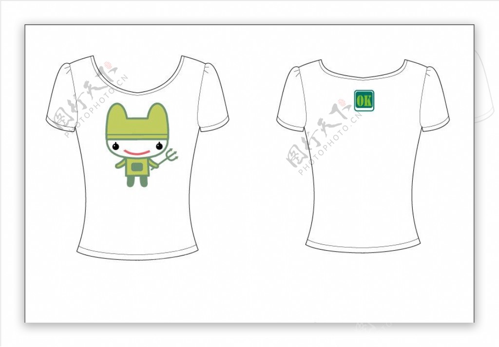 tshirtT恤印花可爱服装卡通青蛙時尚潮流图案图片