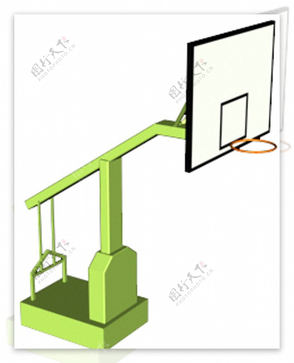 篮球架模型图片