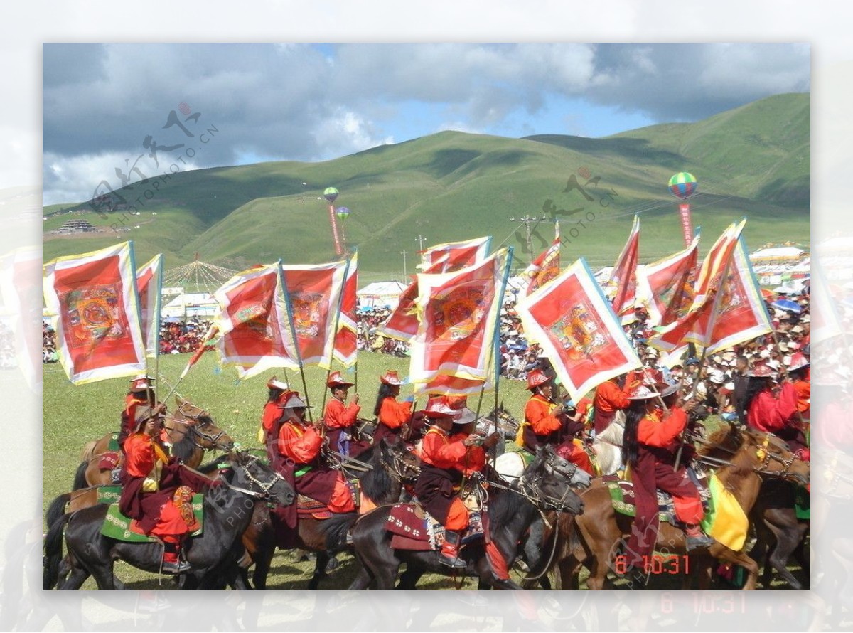 西藏庆典之献礼格萨尔王图片