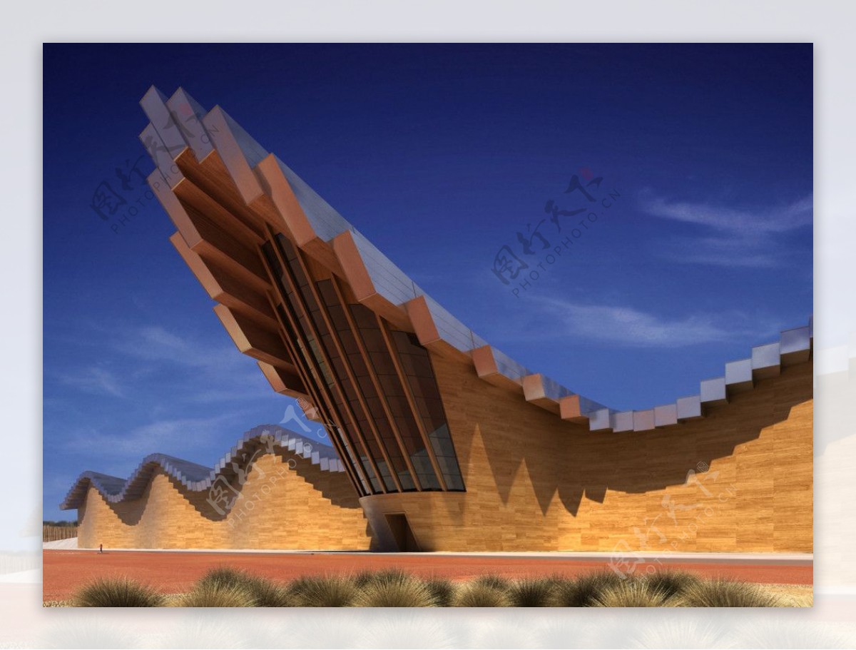 沙漠里的建筑场景精品模型图片