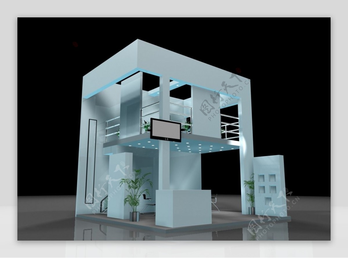 3D展厅展览展示设计模型图片
