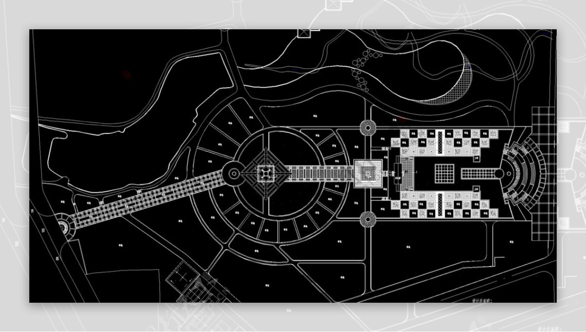 公园景观总平面定位图图片