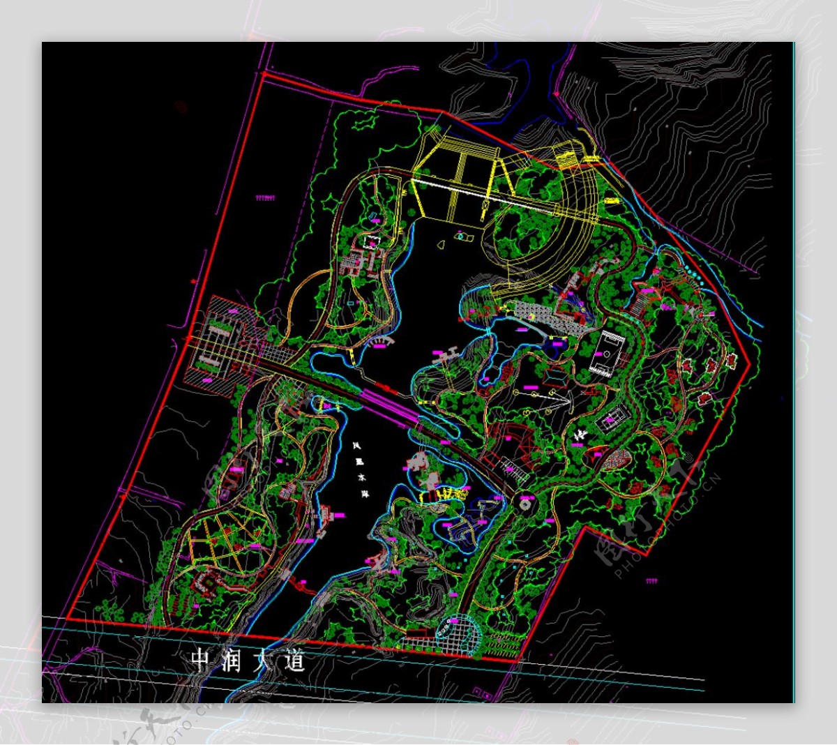 公园广场公园景观规划平面布置图片