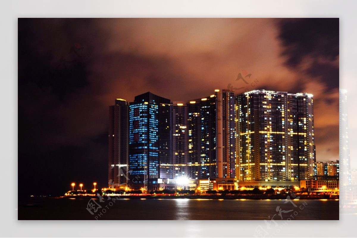 高精度珠海风景香洲港夜景珠海图片素材-编号27115606-图行天下