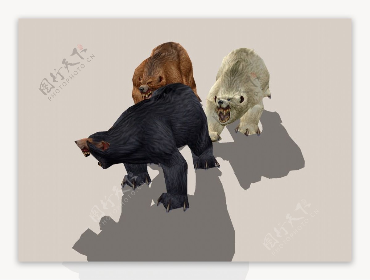 猛熊3D模型图片