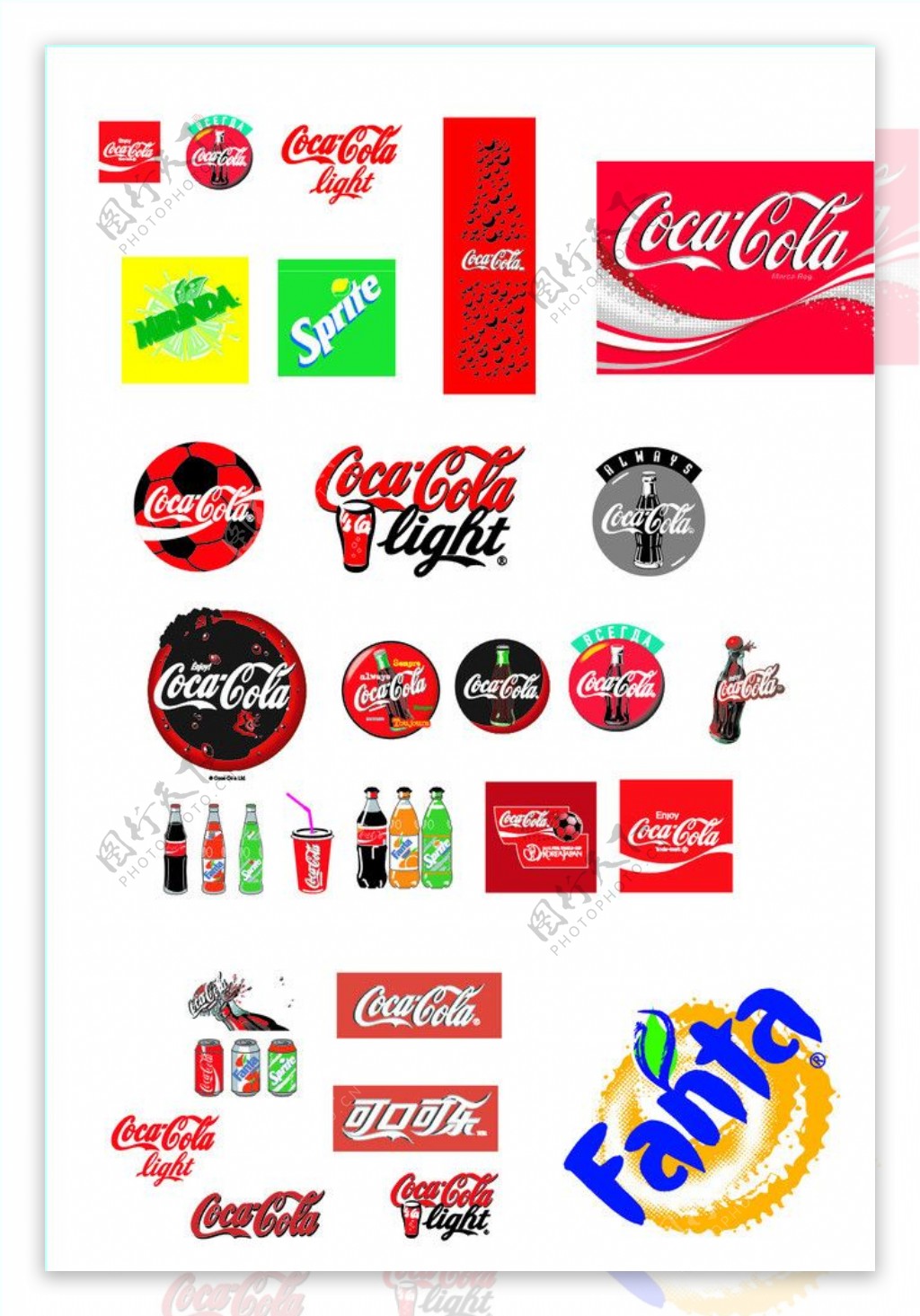 可口可乐标志素材图片