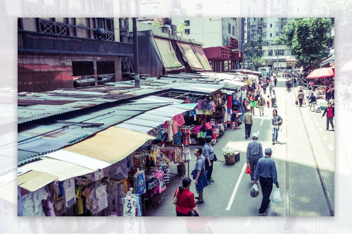 春秧街菜市场电车路图片