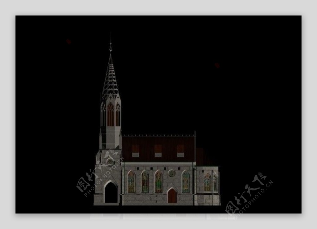 教堂模型图片