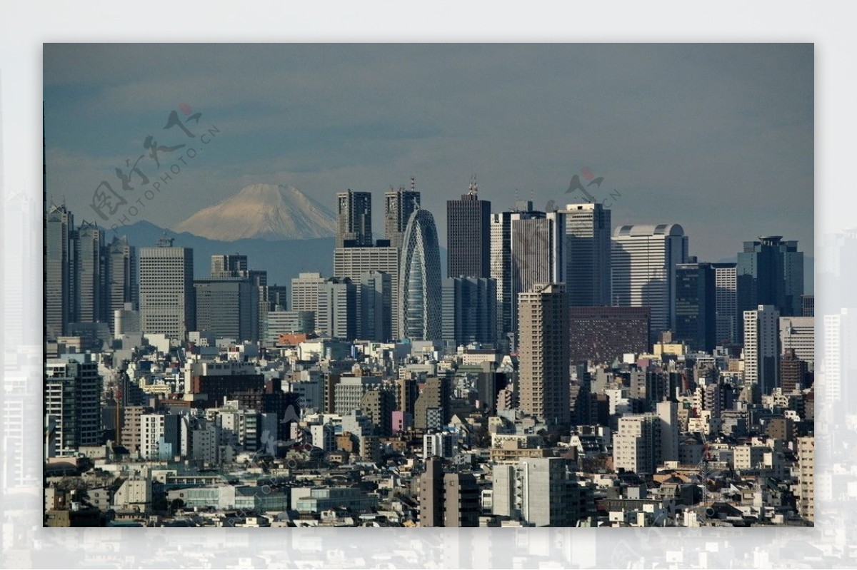 东京高楼建筑群图片