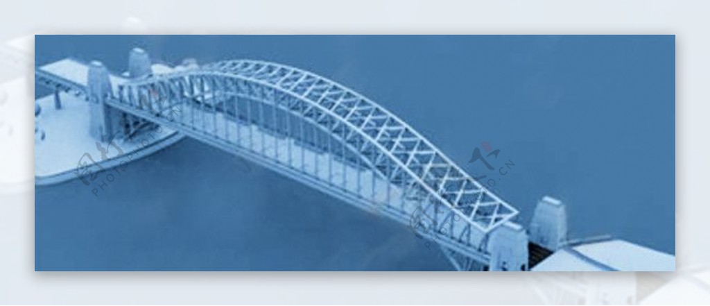 跨江大桥模型图片