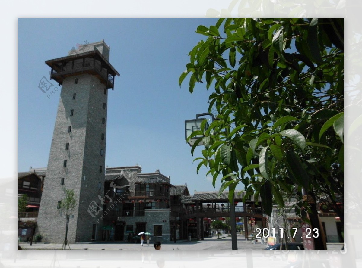 新北川羌寨塔楼图片