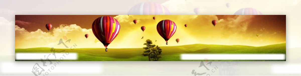 热气球广告图片