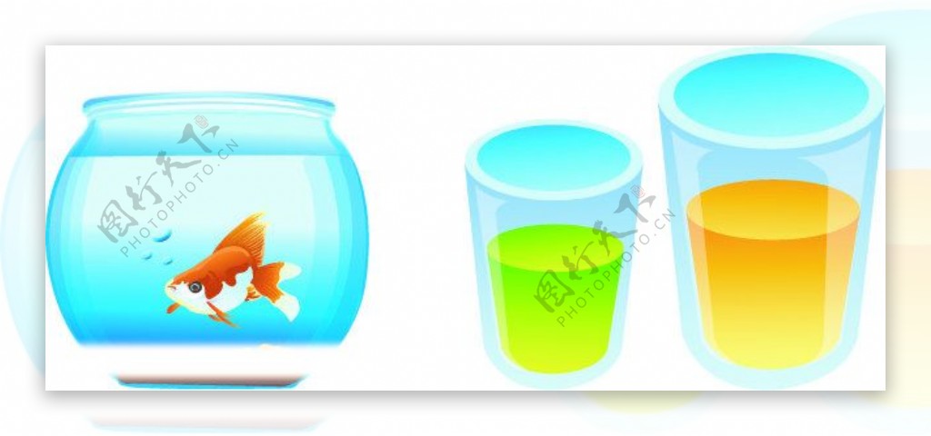 鱼缸鱼金鱼玻璃杯玻璃缸图片