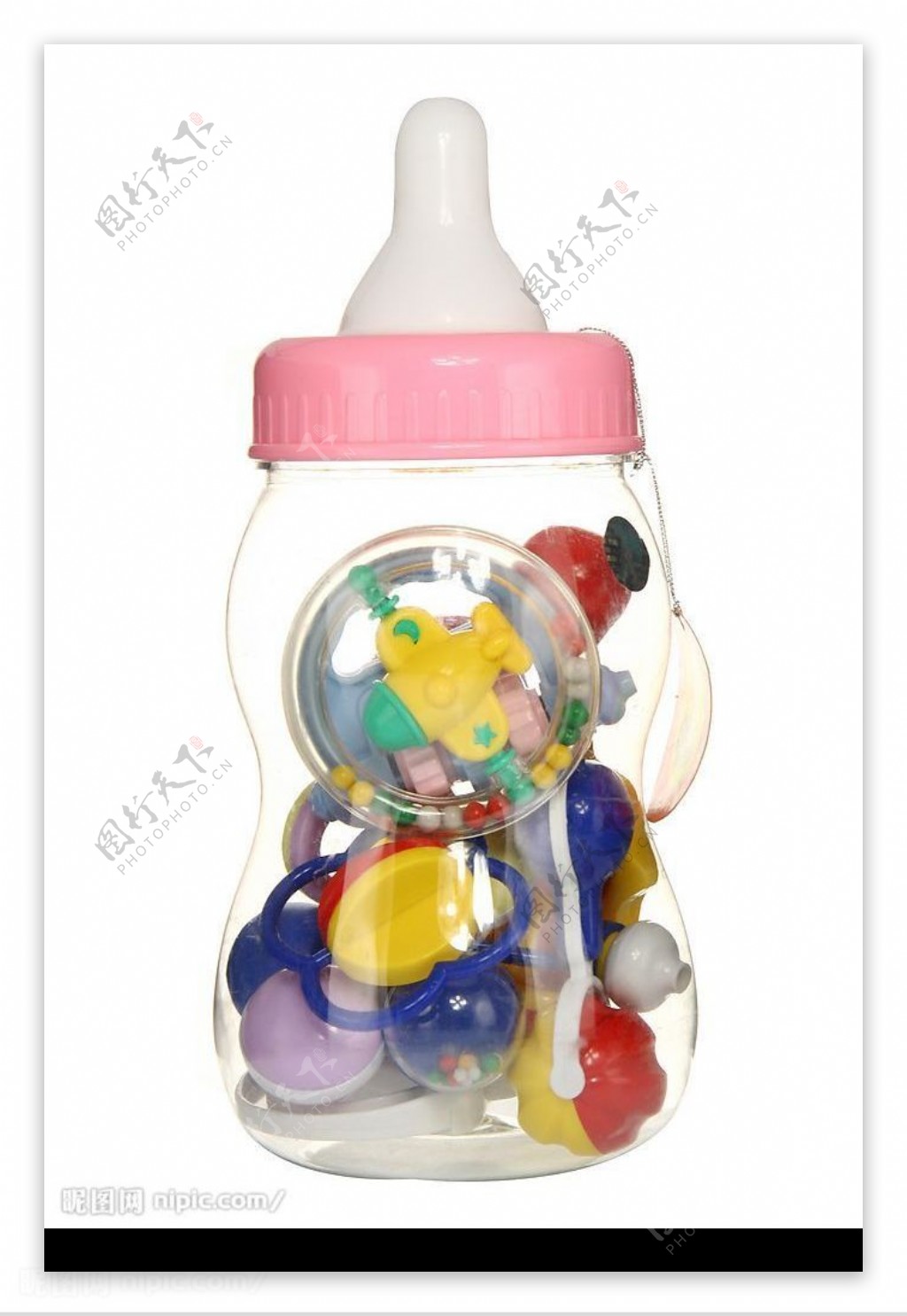 儿童玩具奶瓶摇铃图片