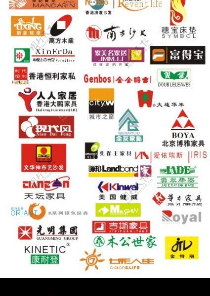 家具LOGO矢量图片