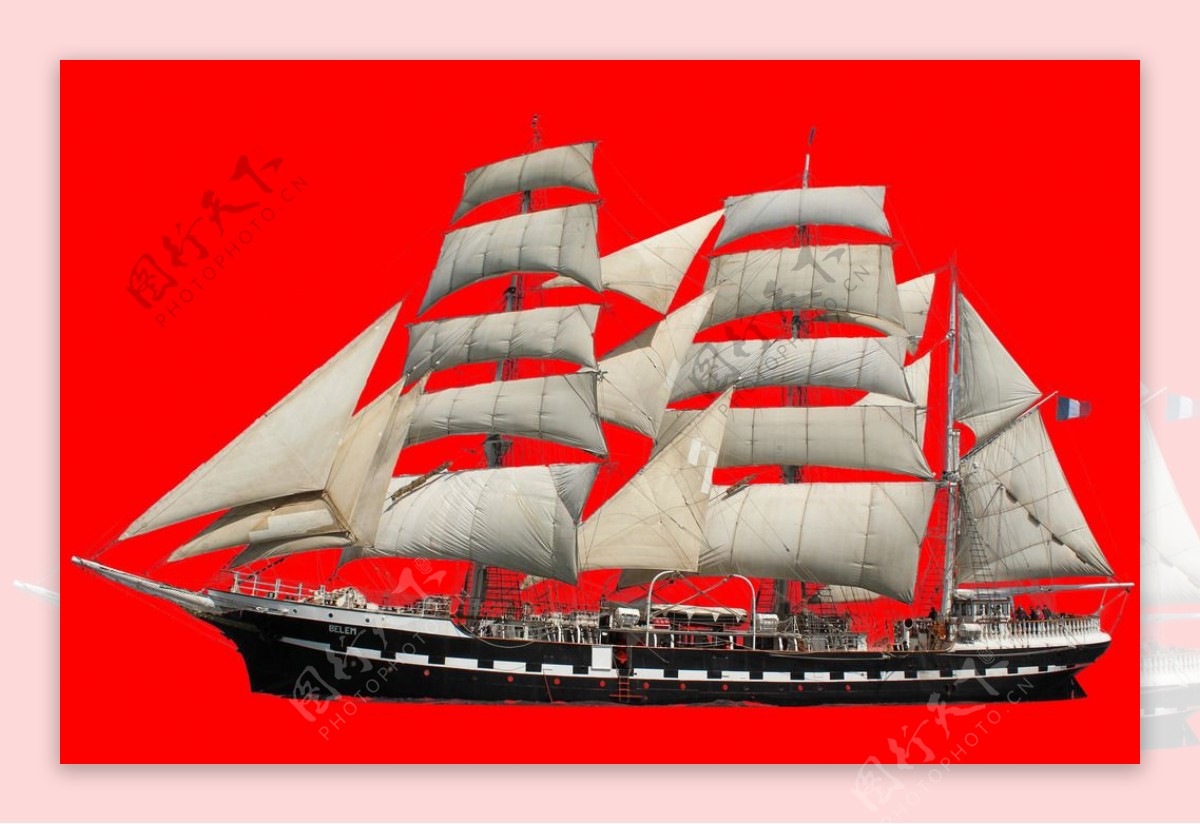帆船免抠图素材图片