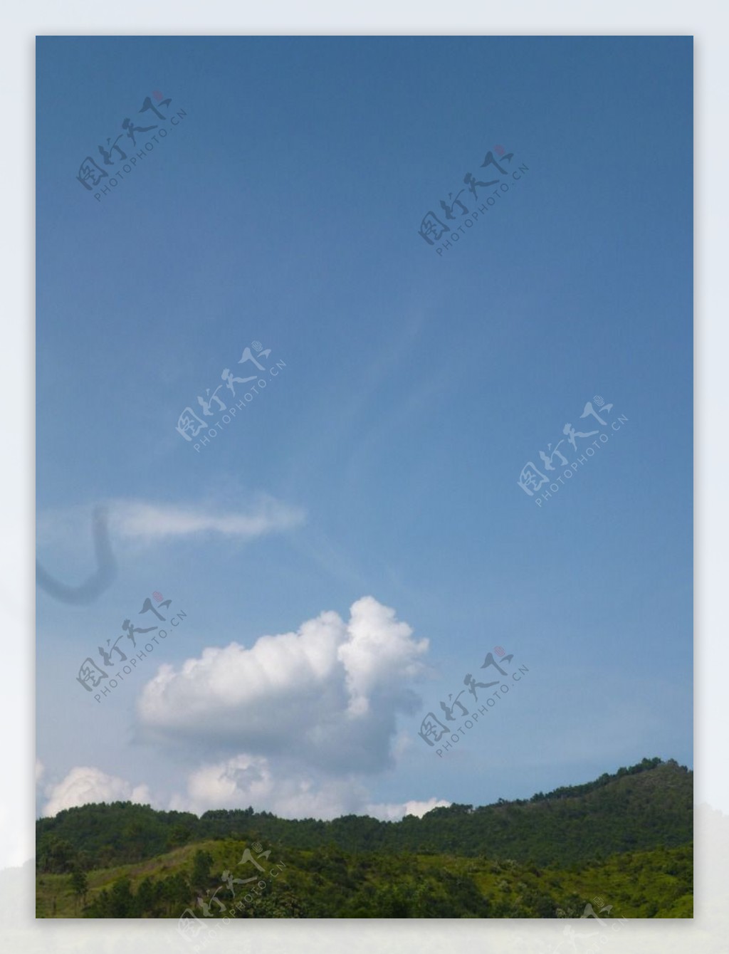 蓝天白云云团图片