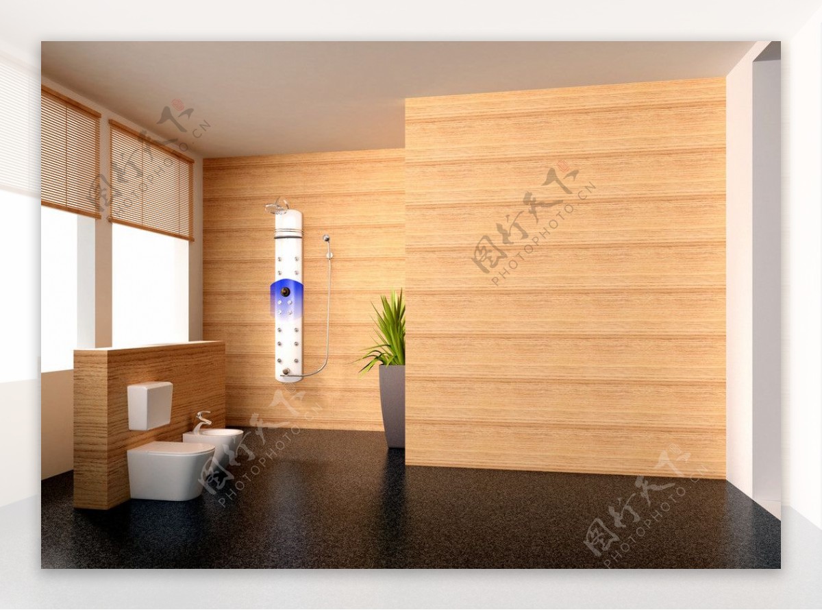 淋浴室环境图片