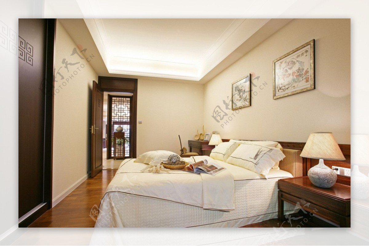 高清室内装饰中式风格卧室图片