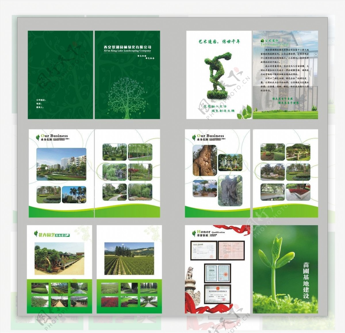 园林绿化册子图片