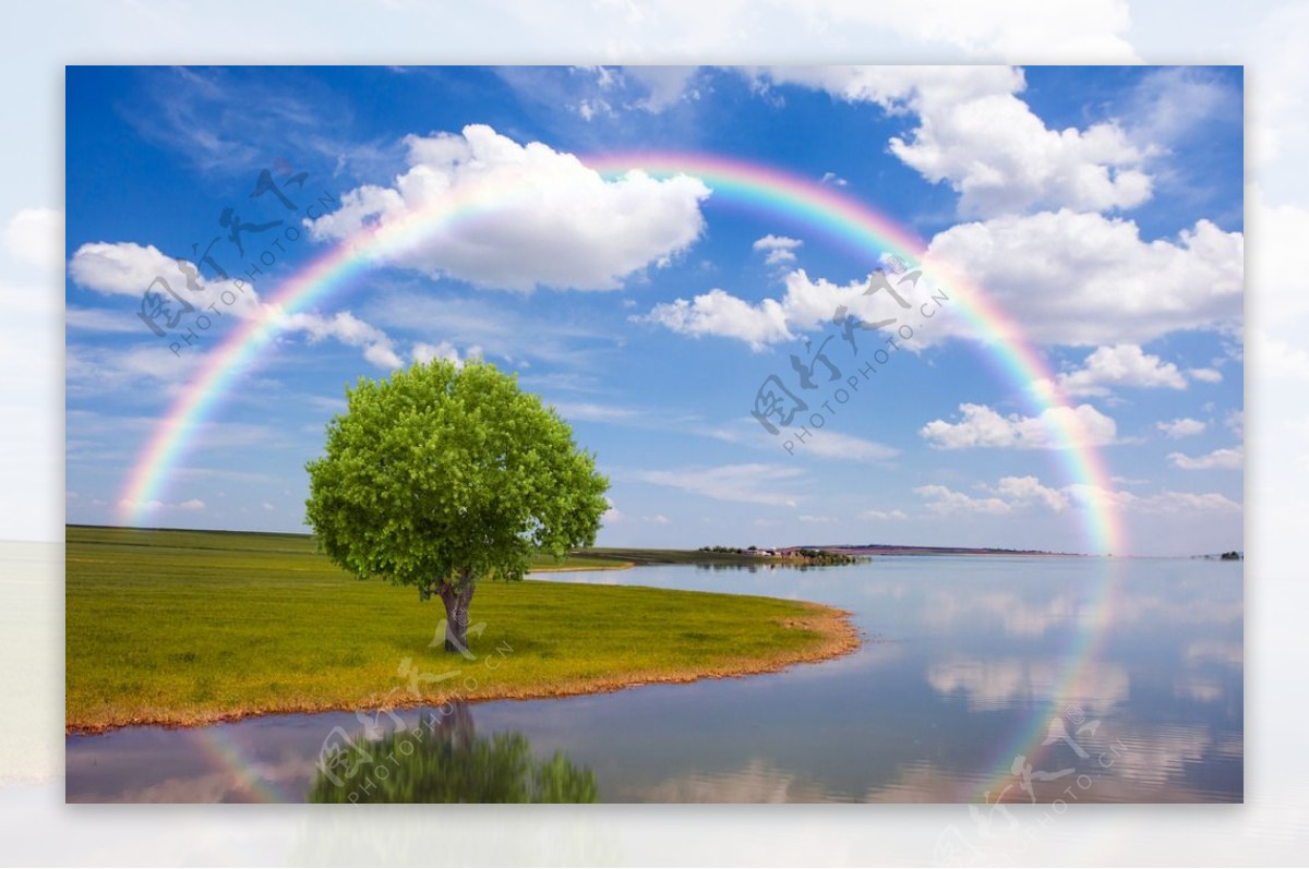 彩虹自然风光图片