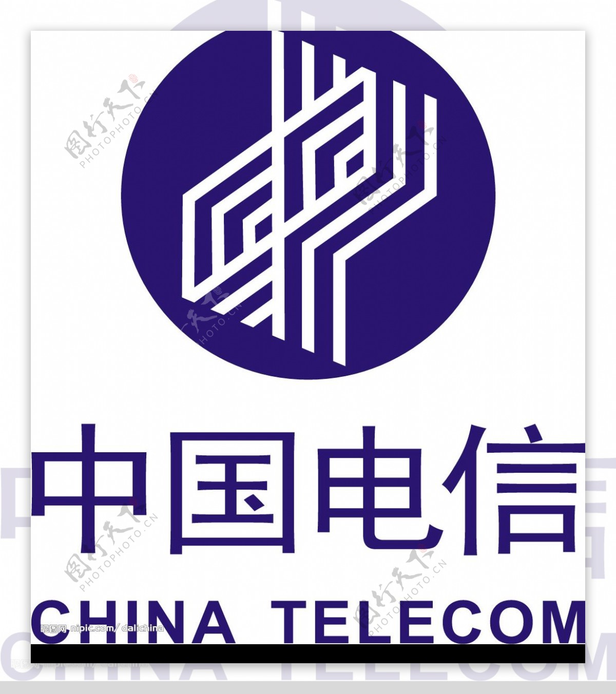 中国电信标志EPS图片