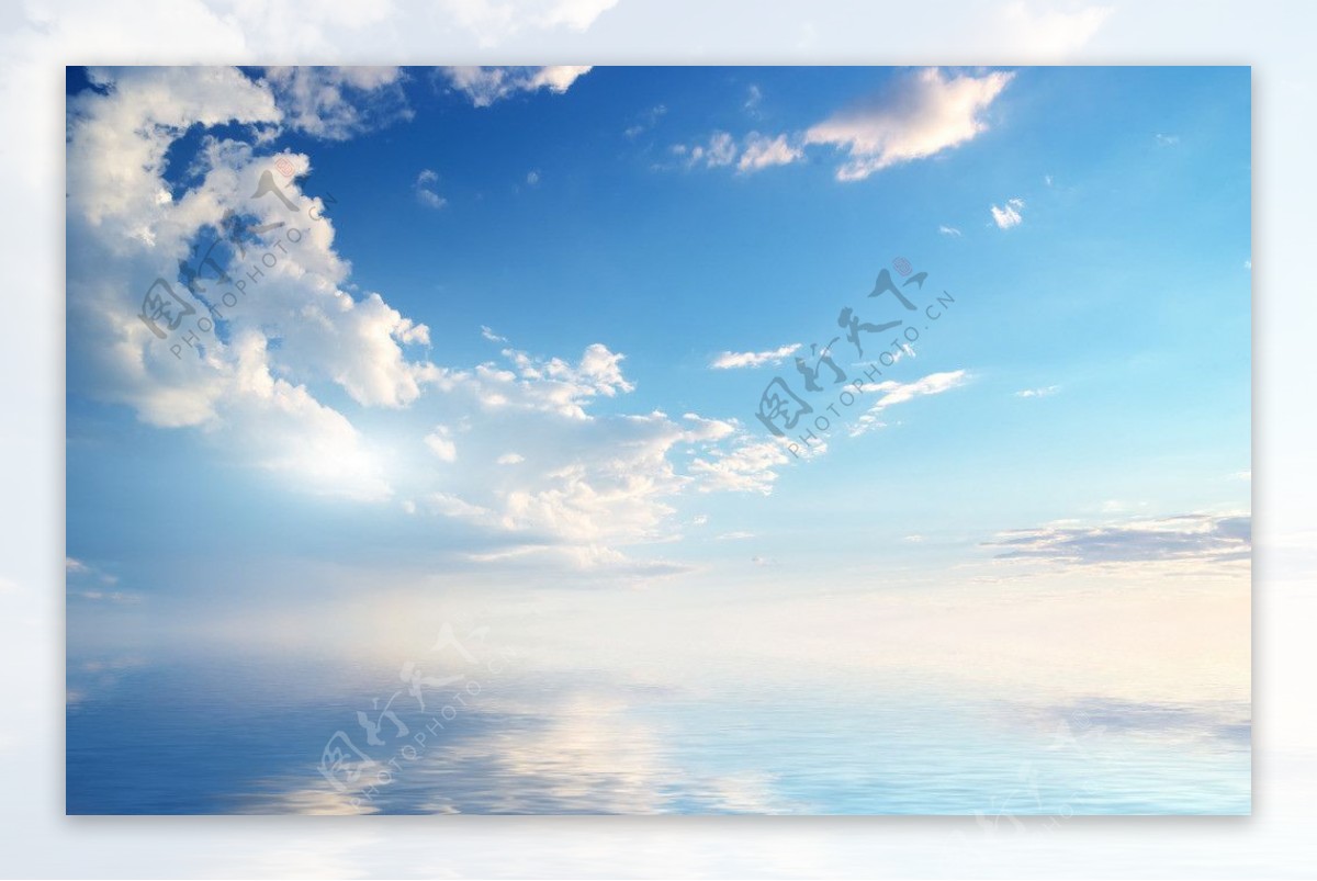 蓝天白云设计图片