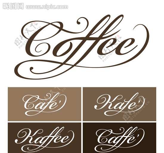 coffee文字图片