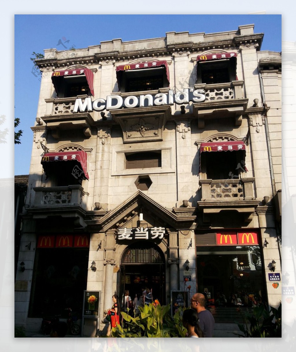 杭州河坊街麦当劳图片