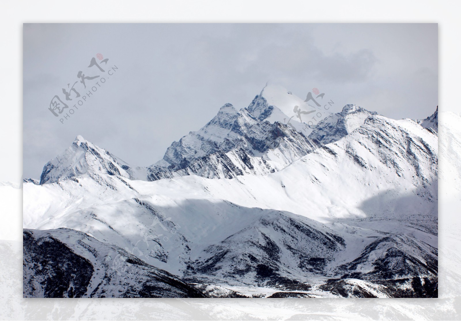 黄龙雪山图片