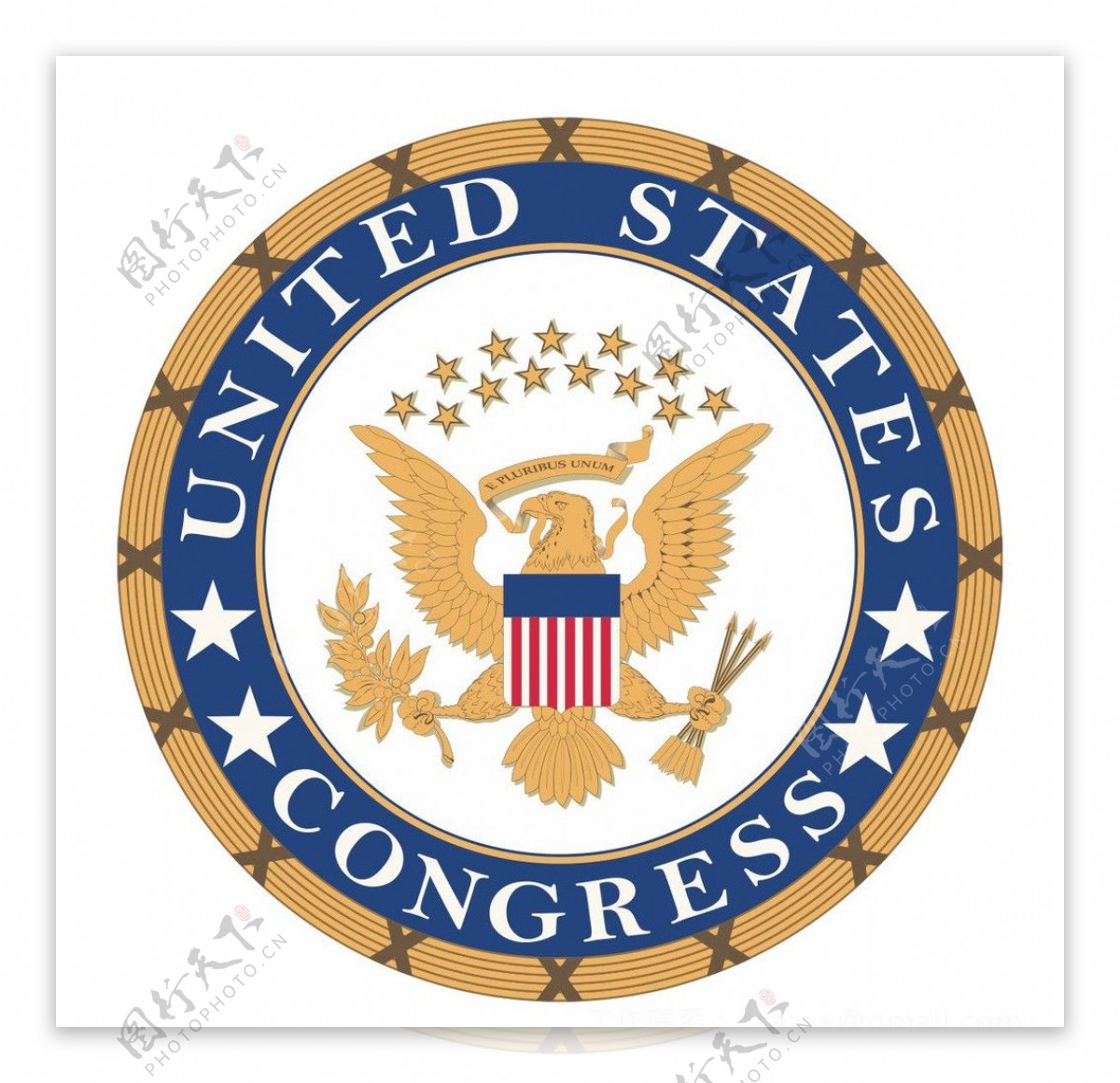 美国国会标志图片