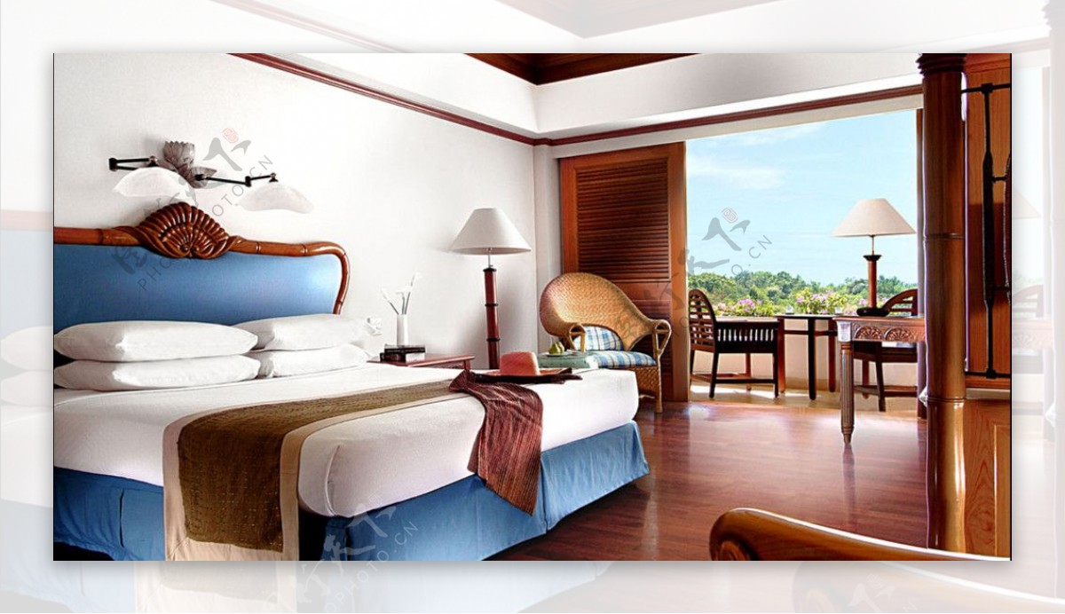 巴厘岛酒店卧室风情图片