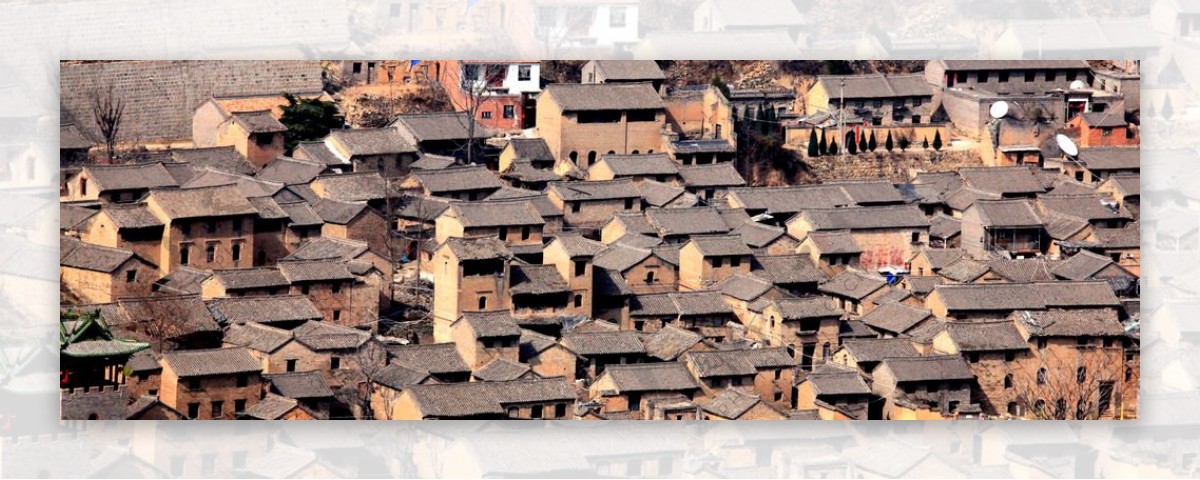 湘语村屋顶鸟瞰图图片